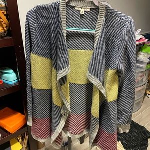 Cabi red,blue,grey cardigan
